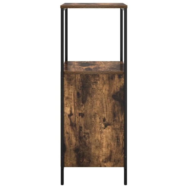 vidaXL Baderomsskap med hyller røkt eik 36x35x95 cm