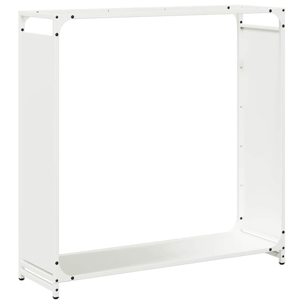vidaXL Vedstativ svart 90x28x90 cm kaldvalset stål