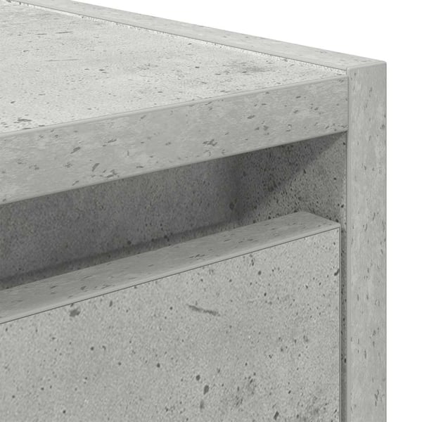 vidaXL væghængte sengeborde 2 stk. 38x34x40 cm betongrå