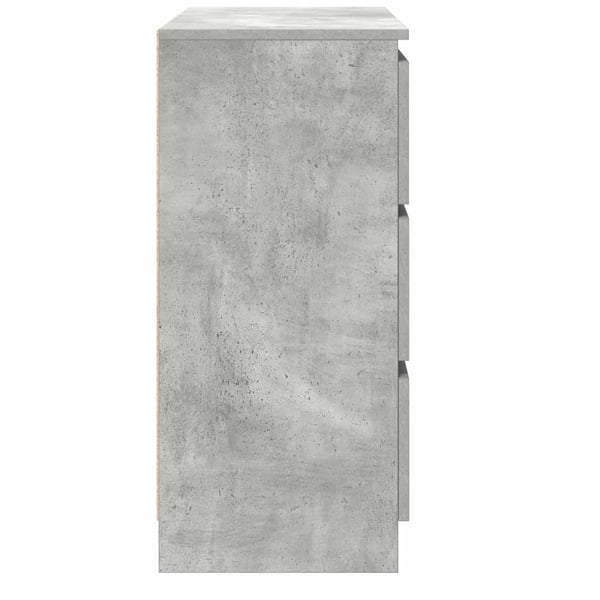 vidaXL Skjenk betonggrå 80x35x76 cm konstruert tre