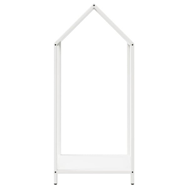 vidaXL brændestativ 40x25x90 cm koldvalset stål hvid