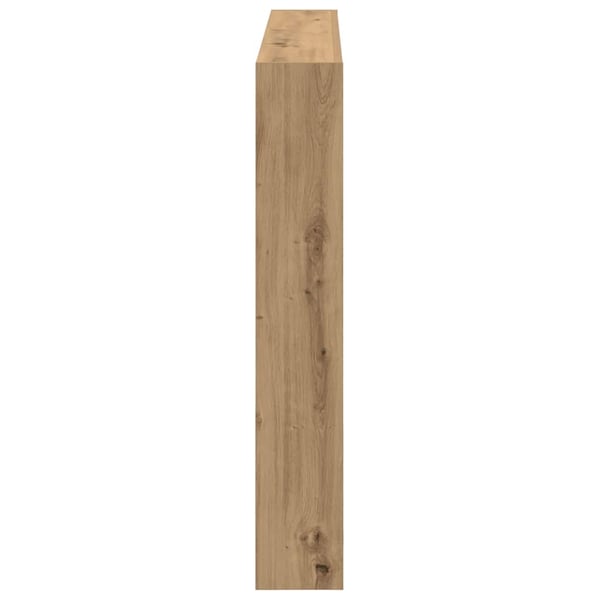 vidaXL Hodegavl skap med LED artisan eik 140x17x102 cm