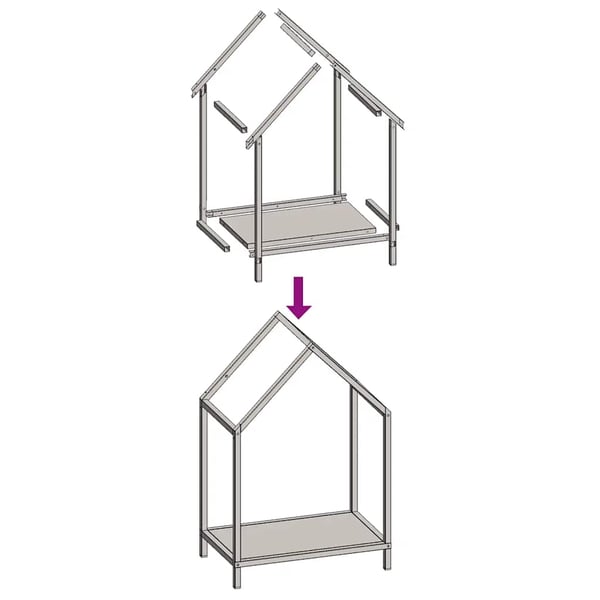 vidaXL Vedstativ antrasitt 40x25x60 cm kaldvalset stål