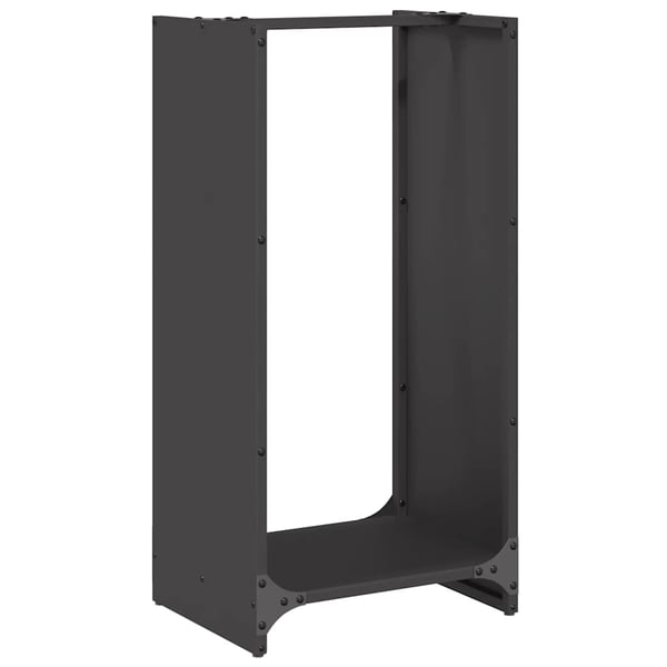 vidaXL Vedstativ svart 40x30x80 cm kaldvalset stål