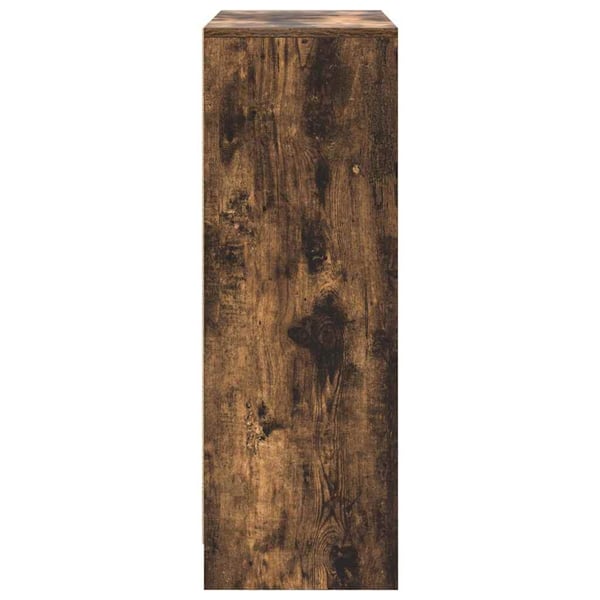 vidaXL Skjenk med skuffer og dører røkt eik 73x31x90 cm