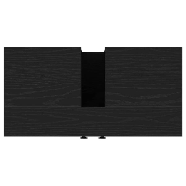 vidaXL Servantskap svart eik 60x30x60 cm konstruert tre