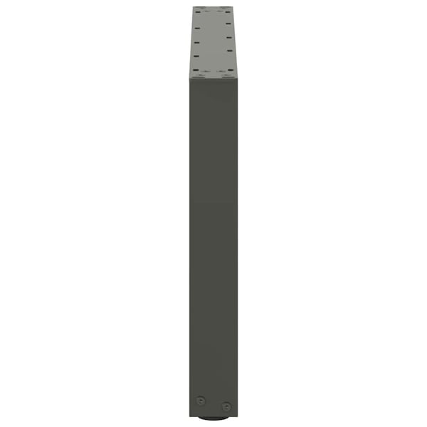 vidaXL Salongbordben U-formet 2 stk antrasitt 60 x (42-43) cm stål