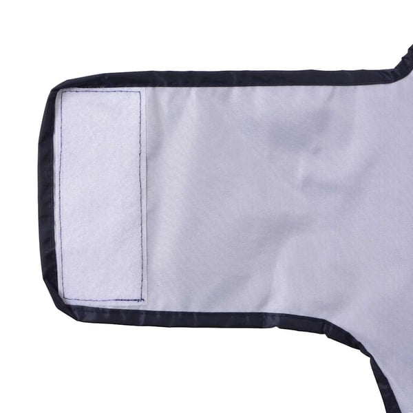 vidaXL Hunde regnfrakk med refleksstrimler polyester marineblå 2XL