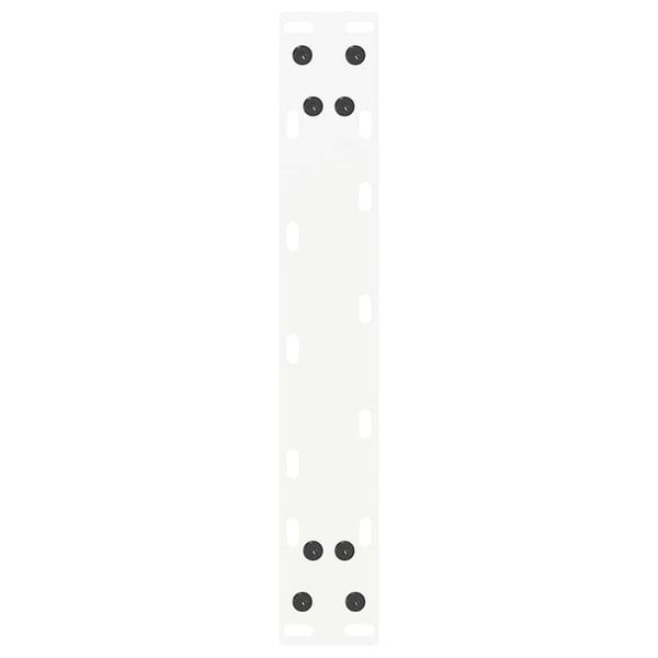 vidaXL Salongbordben U-formet 2 stk hvit 28 x (42-43) cm stål