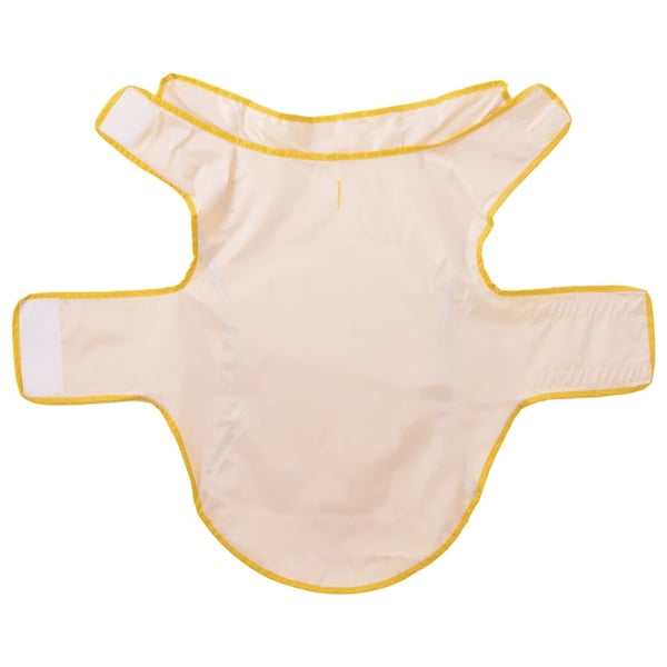 vidaXL Hunde regnfrakk med refleksstrimler polyester gul XL