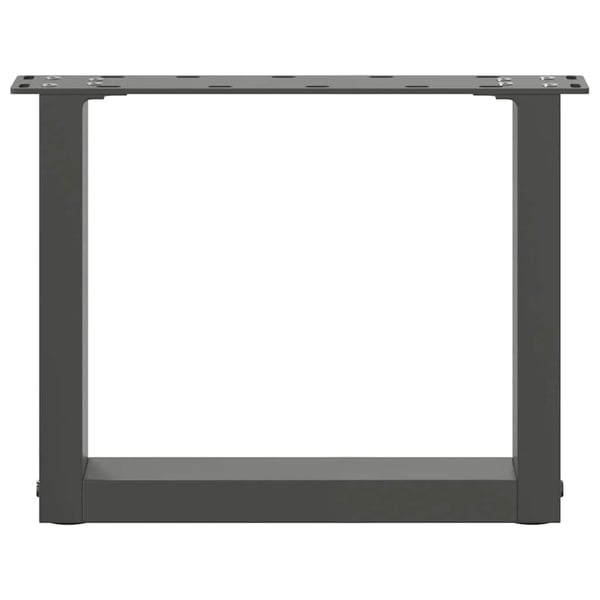vidaXL sofabordsben U-formet 2 stk. antracit 40x(30-31) cm stål