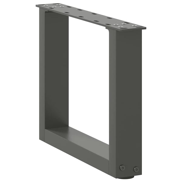 vidaXL sofabordsben U-formet 2 stk. antracit 40x(30-31) cm stål