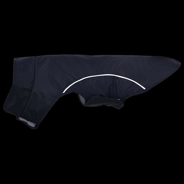 vidaXL Hunde regnfrakk med refleksstrimler polyester marineblå S