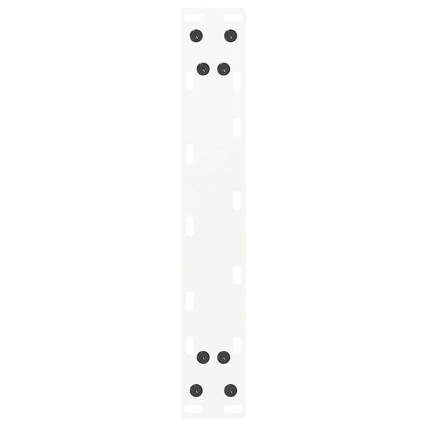 vidaXL Salongbordben U-formet 2 stk hvit 38 x (42-43) cm stål
