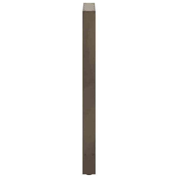 vidaXL Barbordben naturstål 2 stk 60x(100-101) cm stål
