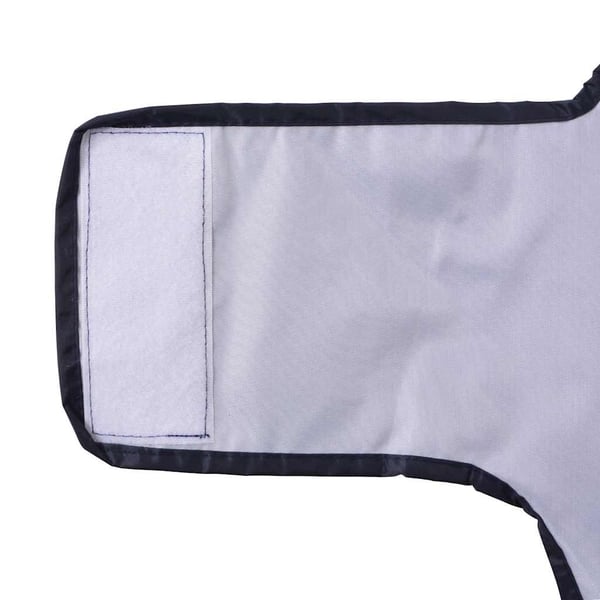 vidaXL Hunderegnfrakke med refleksstriber polyester L marineblå