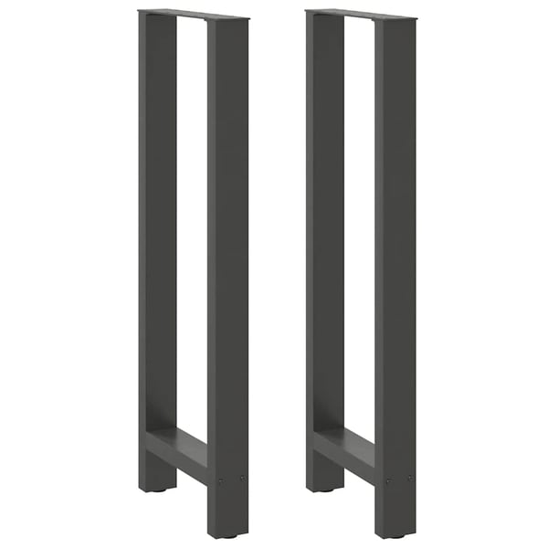 vidaXL Barbordben antrasitt 2 stk 40x(110-111) cm stål