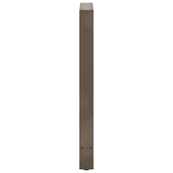 vidaXL Barbordben naturstål 2 stk 50x(90-91) cm stål