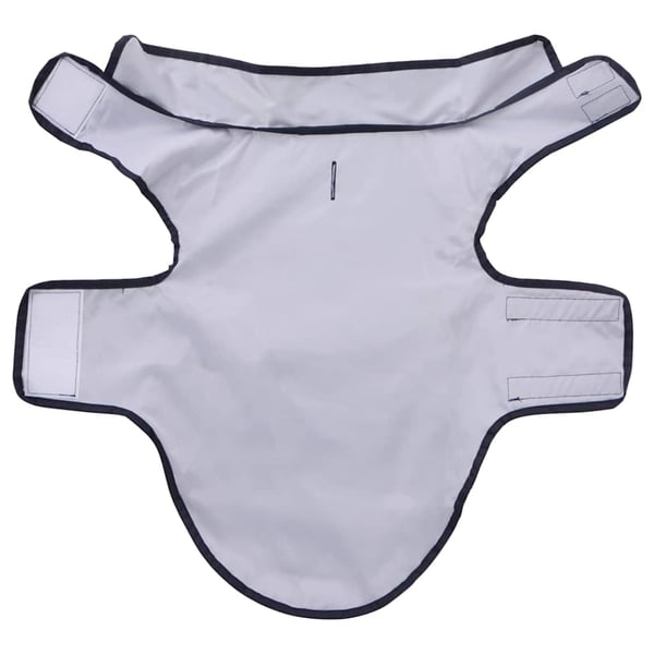 vidaXL Hunde regnfrakk med refleksstrimler polyester marineblå XXS