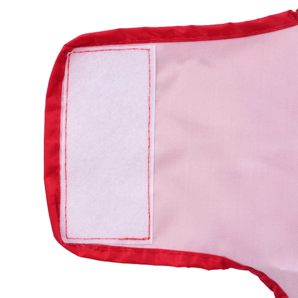 vidaXL Hunde regnfrakk med refleksstrimler polyester rød S