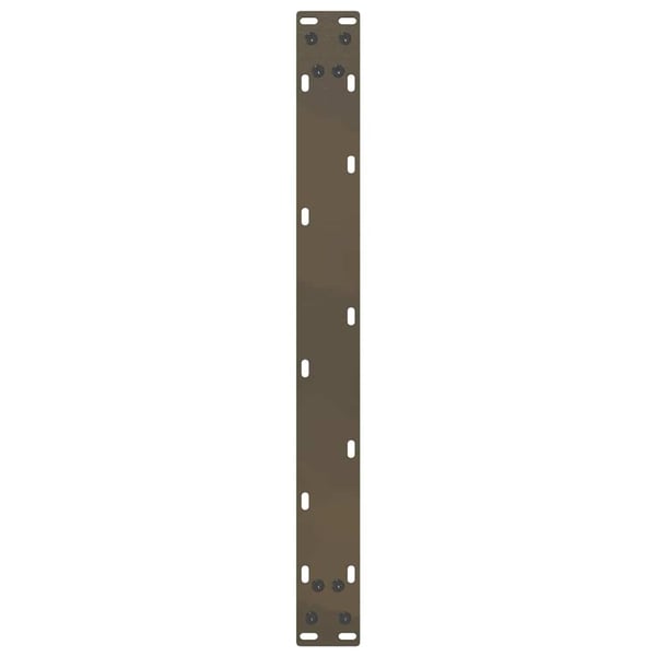 vidaXL Salongbordben U-formet 2 stk naturstål 60 x (30-31) cm stål