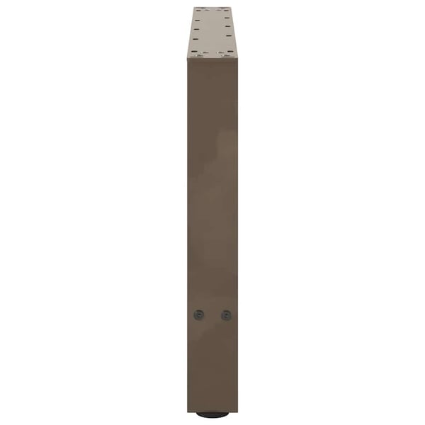 vidaXL Salongbordben naturstål 2 stk 70x(42-43) cm stål