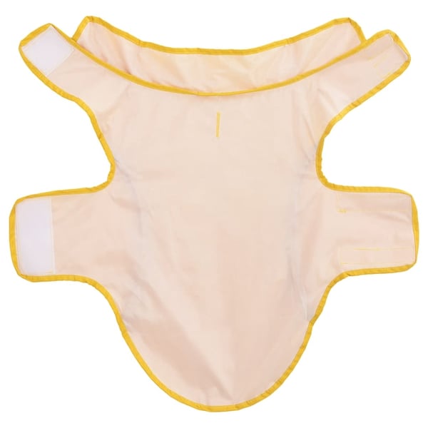 vidaXL Hunderegnfrakke med refleksstriber polyester S gul