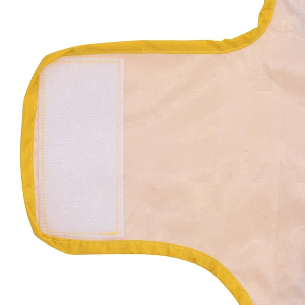 vidaXL Hunderegnfrakke med refleksstriber polyester S gul