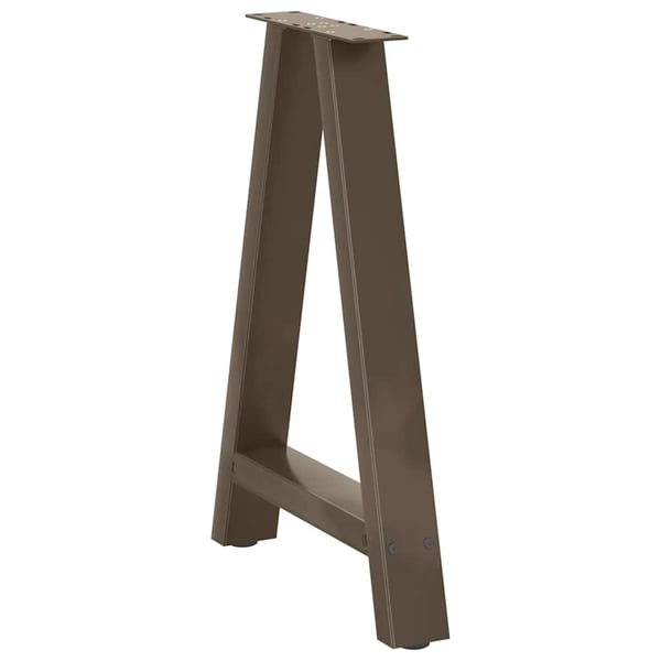 vidaXL Spisebordben A-formet 2 stk 60 x (72-73) cm stål