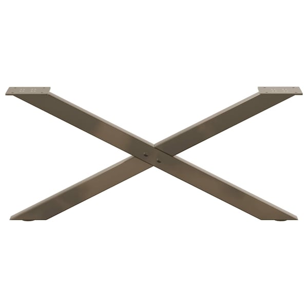 vidaXL sofabordsben X-formet 2 stk. naturstål 70x(30-31) cm stål