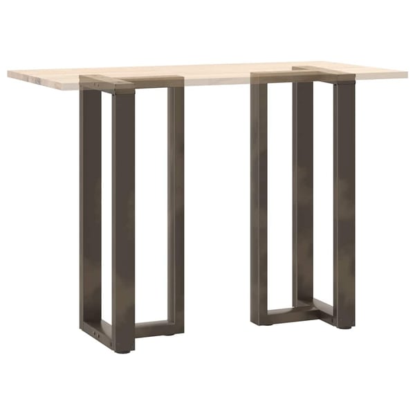 vidaXL Barbordben T-formet 2 stk svart 40x35x(100-101) cm stål