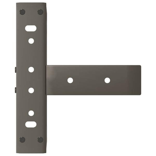 vidaXL sofabordsben T-formet 2 stk. sort 30x25x(30-31) cm stål