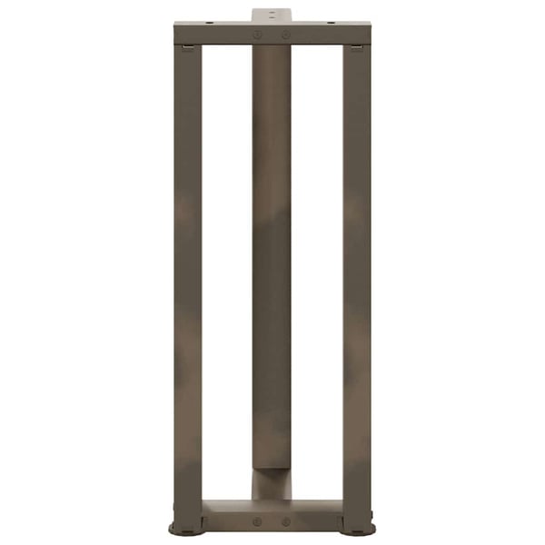 vidaXL Konsollbordben T-formet 2 stk svart 25x28x(72-73) cm stål