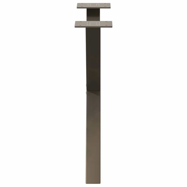 vidaXL sofabordsben X-formet 2 stk. naturstål 60x(42-43) cm stål