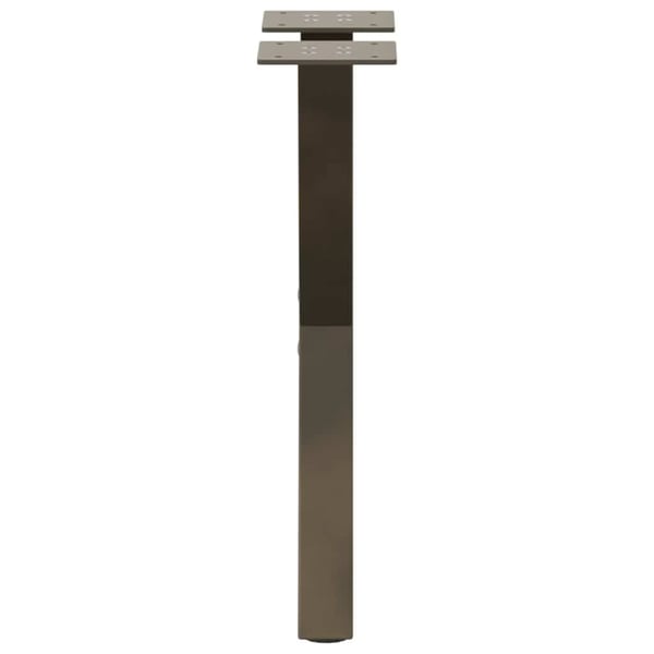 vidaXL Salongbordben X-formet 2 stk naturstål 28 x (42-43) cm stål