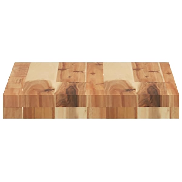 vidaXL Flytende hylle 40x30x4 cm oljebehandlet heltre akasie