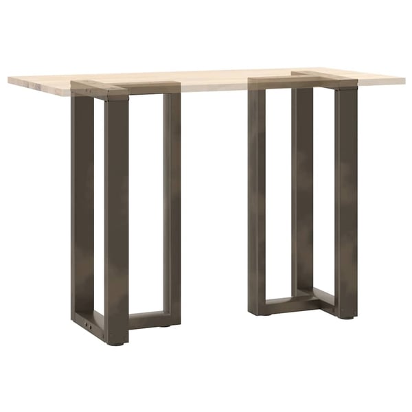vidaXL Barbordben T-formet 2 stk svart 40x35x(90-91) cm stål