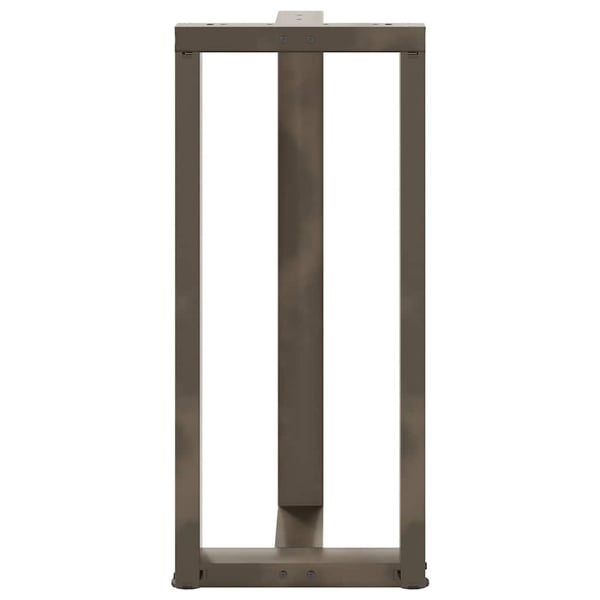 vidaXL Barbordben T-formet 2 stk svart 40x35x(90-91) cm stål