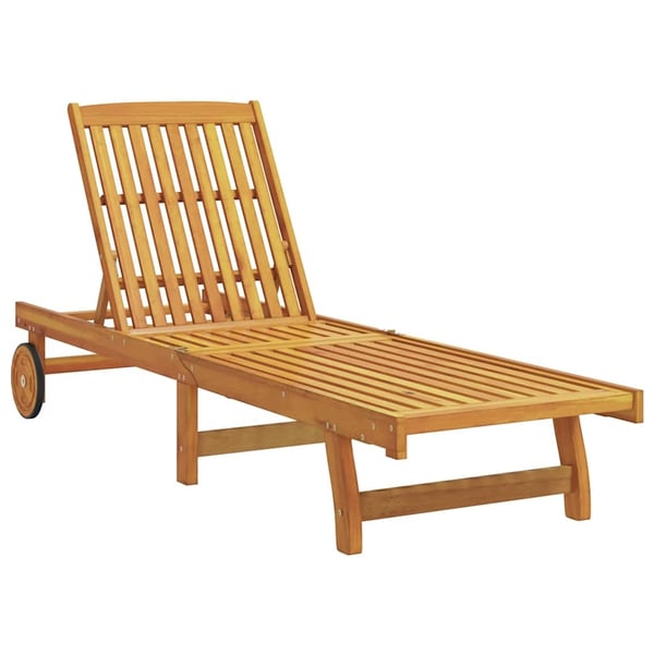 vidaXL Solsenger 2 stk med bord heltre akasie