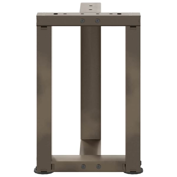 vidaXL sofabordsben T-formet 2 stk. sort 38x25x(42-43) cm stål