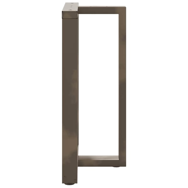 vidaXL Barbordben T-formet 2 stk svart 60x35x(90-91) cm stål