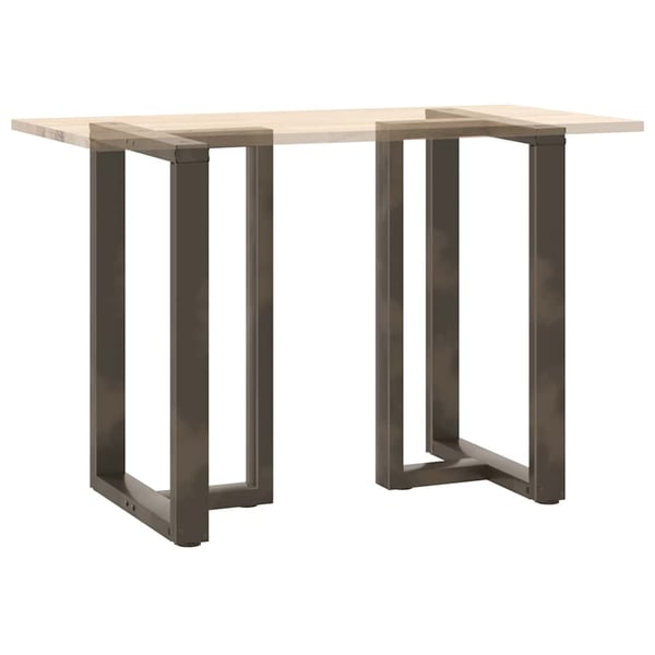 vidaXL Barbordben T-formet 2 stk svart 60x35x(90-91) cm stål