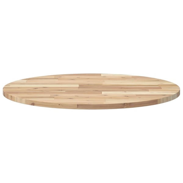 vidaXL Bordplate rund Ø70x2 cm heltre akasie