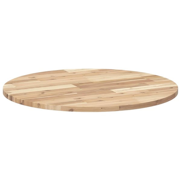 vidaXL Bordplate rund Ø70x2 cm heltre akasie