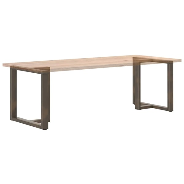 vidaXL spisebordsben T-formet 2 stk. sort 70x35x(72-73) cm stål
