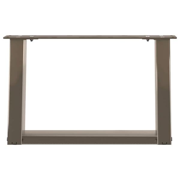 vidaXL sofabordsben U-formet 2 stk. naturstål 40x(30-31) cm stål