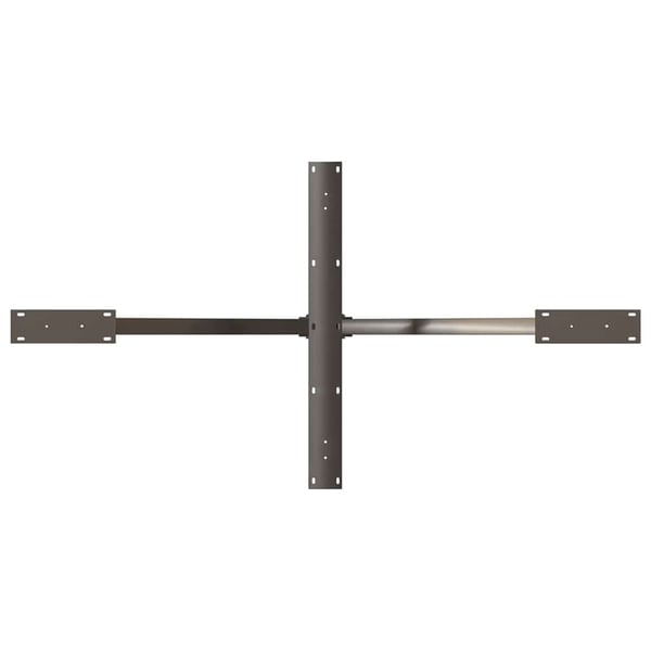 vidaXL Spisebordben edderkoppformet svart 150x78x(72-73) cm stål