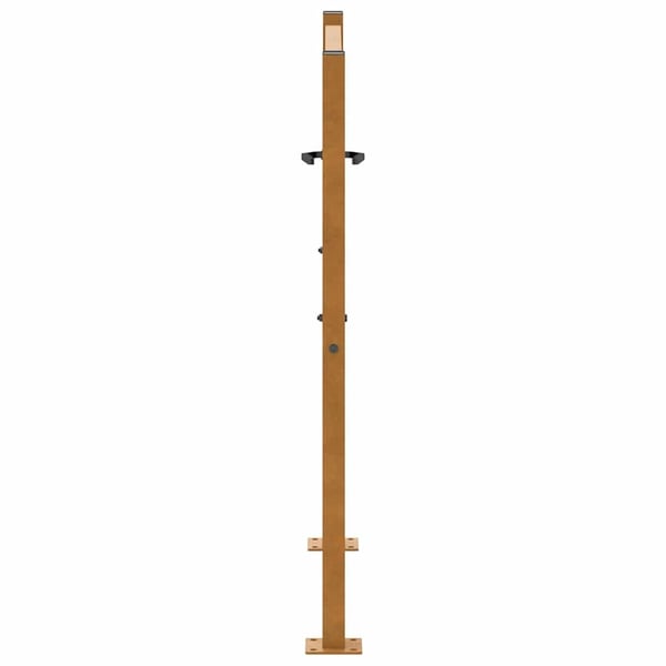 vidaXL havelåge 100x100 cm vejrbestandigt stål bølgedesign