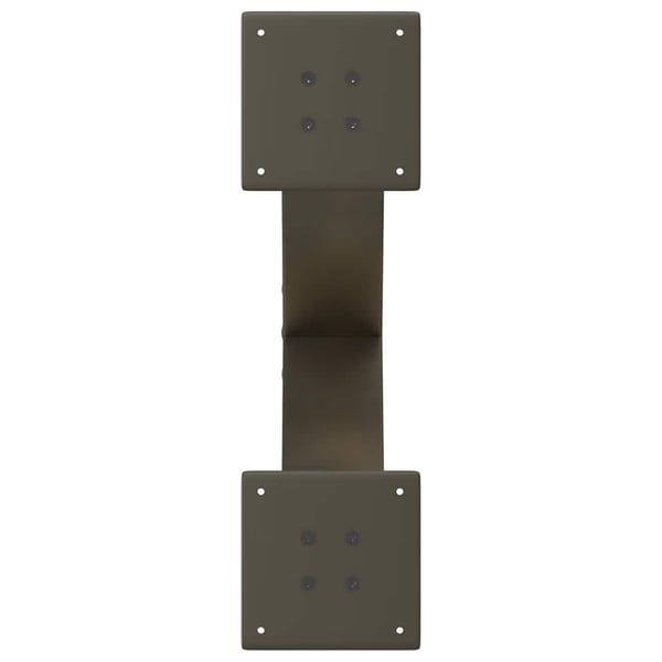 vidaXL Salongbordben X-formet 2 stk naturstål 50x(30-31) cm stål