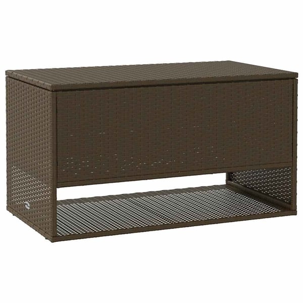 vidaXL Kuddlåda utomhus brun 100x55x55,5 cm konstrotting